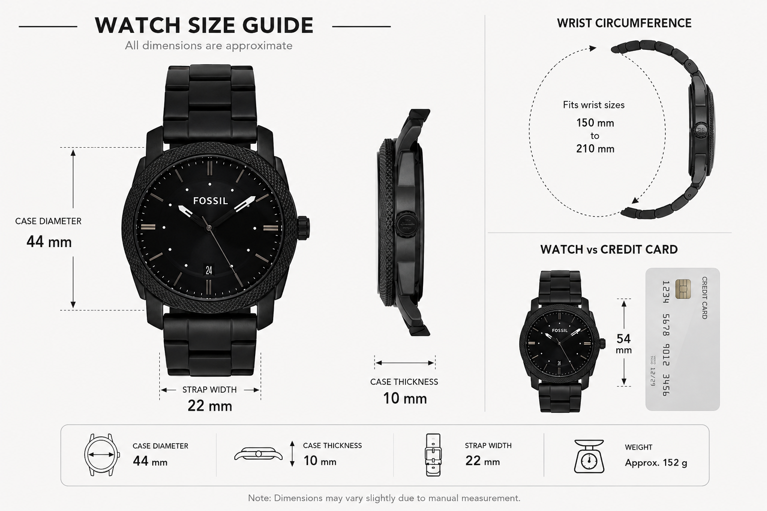 Fossil Black Analog Men's Watch view 2